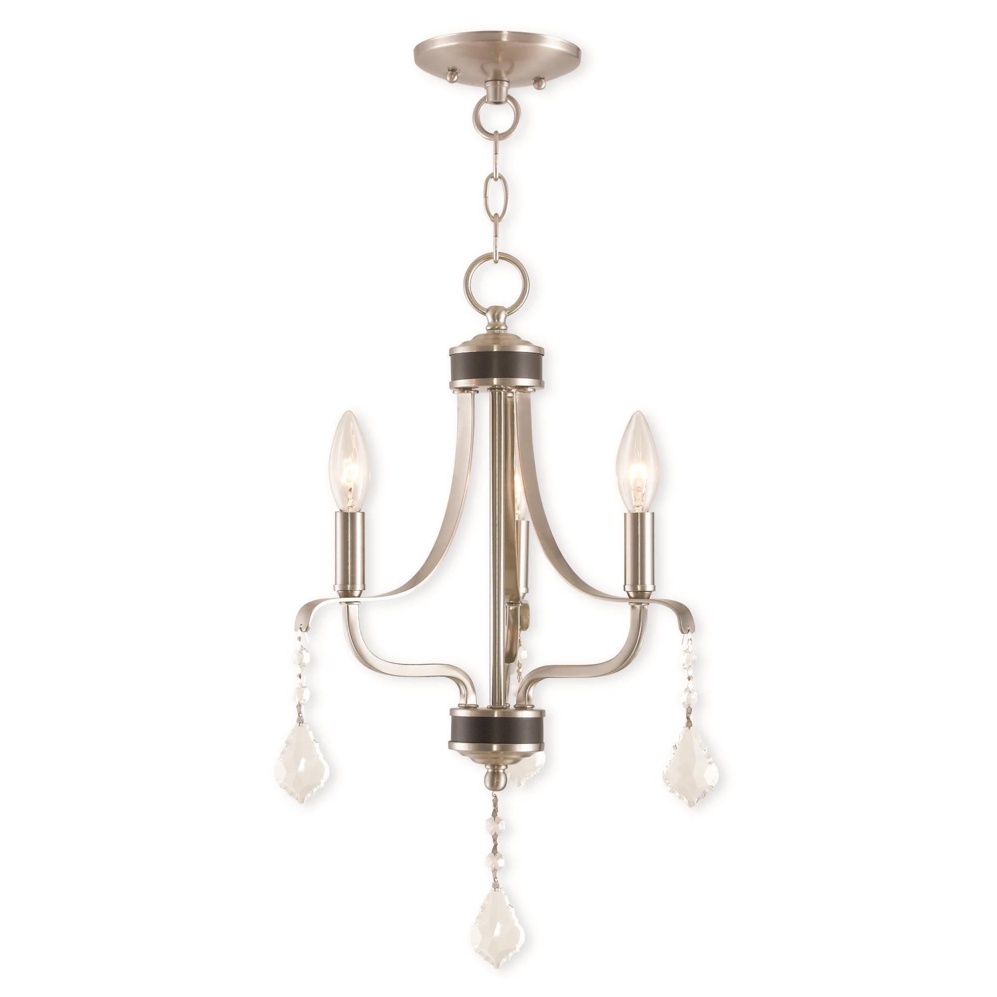 Laurel 13 Inch 3 Light Mini Chandelier by Livex Lighting